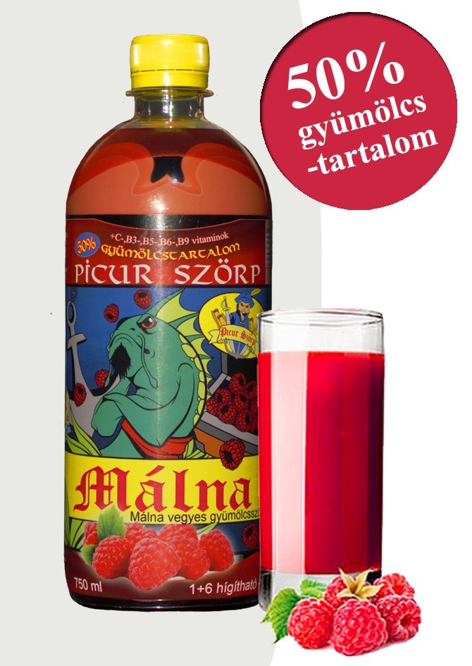 Picur szörp málna ízben gyerekszörp